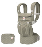Ergobaby Omni Classic Baby Carrier Newborn to Toddler - Breathable Baby Carriers for Summer - All-Position Carrier with Lumbar Support (7-45 Pounds), Mesh, Soft Olive Diamond
