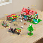 Farm House Building Sets for Kids 6-12, 791 Pcs Farm House Building Kits with Tractor Horse Animals, STEM Farm Animals Building Toys Gift for Boys Girls Teens Adults