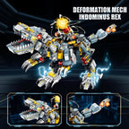 STEM 2 in 1 Indominus Dinosaur Building Kits, Transforming Mech Robot Building Sets for Kids Boys 6-10, Compatible with Dinosaur, Educational Gift Toy for Adults (513 PCS)