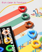 NewFamily Jumbo Crayons for Toddlers – Easy-Grip Unbreakable Non-Toxic Enlighten Sensory Toys | OT & Autism Therapy | Gift-Ready Set for Kids