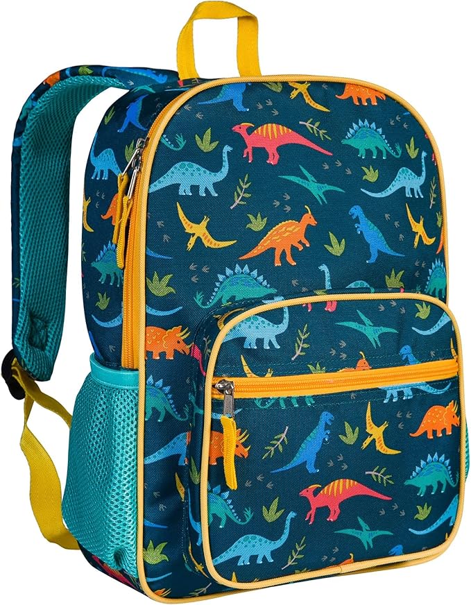 Wildkin ECO rPET Kids Backpack – Recycled, Padded, Adjustable for School & Travel – Jurassic Dinosaurs