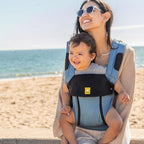 LÍLLÉbaby Complete All Seasons Ergonomic 6-in-1 Baby Carrier Newborn to Toddler - with Lumbar Support - for Children 7-45 Pounds - 360 Degree Baby Wearing - Inward & Outward Facing - Tiled Bluestone