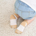 Zaples Baby Non Slip Grip Ankle Socks with Non Skid Soles for Infants Toddlers Kids Boys Girls