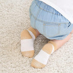 Zaples Baby Non Slip Grip Ankle Socks with Non Skid Soles for Infants Toddlers Kids Boys Girls