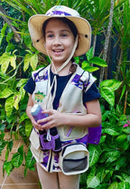 Adventure Kidz - Outdoor Exploration Kit, Children’s Toy Binoculars with Case, Flashlight, Compass, Fox Whistle, Magnifying Glass, Backpack. Great Kids Set for Camping, Hiking, STEM, Pretend Play.