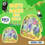 2-in-1 Dinosaur & Animal Bean Bag Toss Game – Double-Sided 27" Target Board with 6 Bean Bags – Outdoor & Indoor Toy for Toddlers & Kids Ages 3-6 – Birthday Gift - Amazon Exclusive