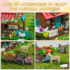 Farm House Building Sets for Kids 6-12, 791 Pcs Farm House Building Kits with Tractor Horse Animals, STEM Farm Animals Building Toys Gift for Boys Girls Teens Adults
