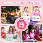 Baby Ball Pit for Toddler with 50 Balls, Pop Up Princess Tent with Star Lights for 1 2 3 Year Old Birthday Gift, 12-18 Months Baby Girl Toys with Carrying Bag, Indoor&Outdoor Play Tent for Kids