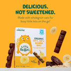 Little Bellies Organic Date, Oat & Banana Bars for Toddlers 12+ Months, 3 oz (5 Bars) - Pack of 6