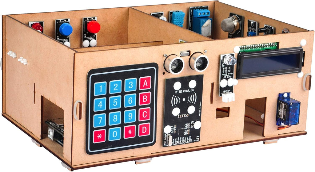 OSOYOO IoT Electronic Smart Home Learner Kit for Arduino Mega2560, Learning STEM,Internet of Things,How to Code, Mechanical Building, Educational Coding for Teens Adults