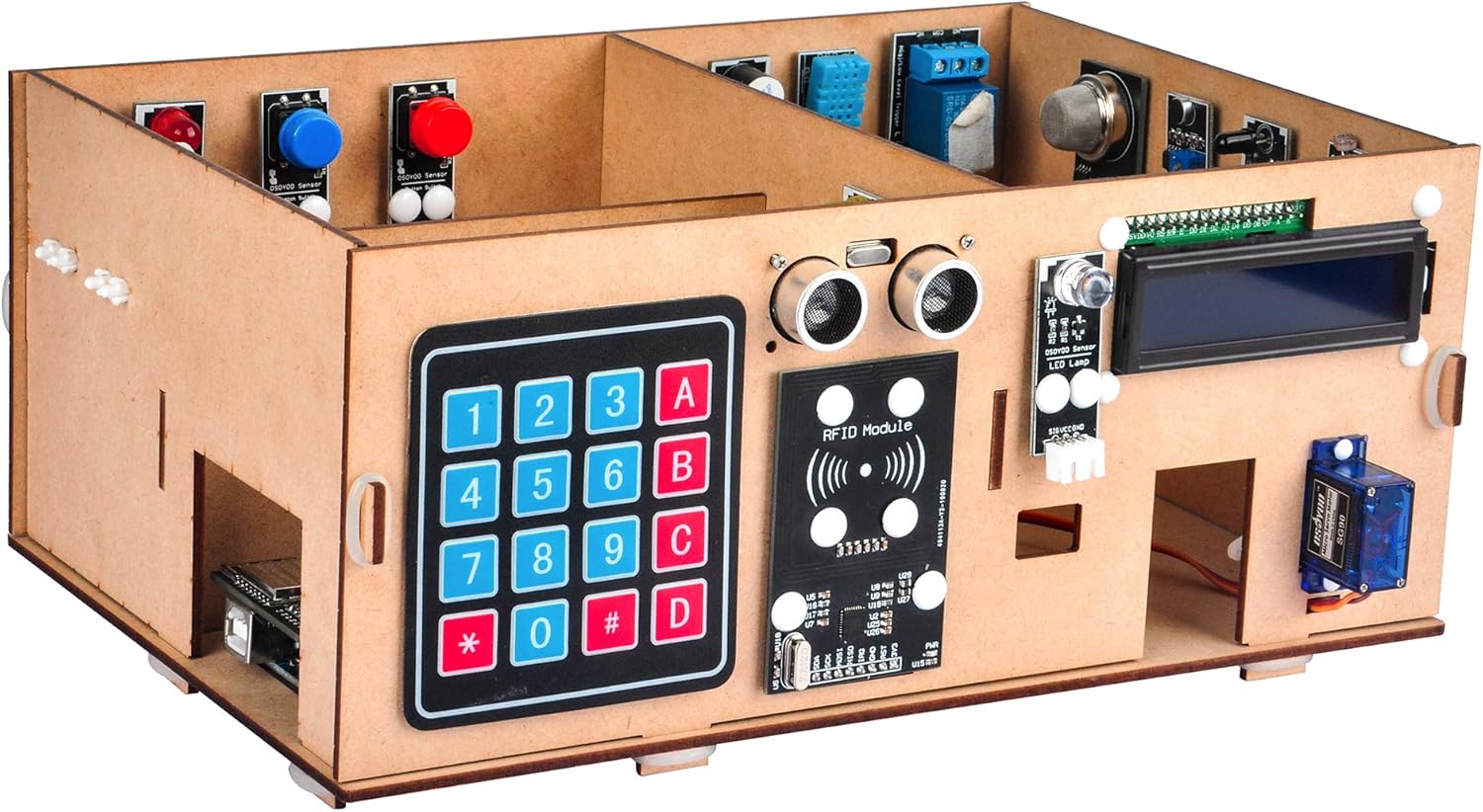 OSOYOO IoT Electronic Smart Home Learner Kit for Arduino Mega2560, Learning STEM,Internet of Things,How to Code, Mechanical Building, Educational Coding for Teens Adults