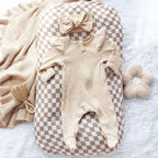 LifeTree Muslin Baby Lounger Cover, Newborn Slipcover Lounger Cover for Boys Girls Infant, Soft 70% Viscose from Bamboo and 30% Cotton, Cover Only, Checkered Pattern