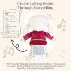 Vivaldi Virtuoso Bear – Dual-Mode Plush Toy with Music & Comfort Features, Plays 40 Mins of Classical Music & White Noise for Babies & Toddlers