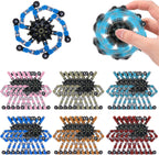 120 Pcs Transformable Fidget Spinners Bulk Robot Sensory Fidget Toys Stress Relief Spinner DIY Deformation Mechanical Gyro Toys Easter Party Favors for ADHD Autism Kids Adults