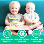 French Books for Kids Vol. 1: Musical French Baby Book Learning Toys w/English, Bilingual Language Interactive Toy for Toddlers, Babies, Boys, Girls & Children