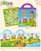 Benresive Reusable Sticker Book for Toddlers 2-4 Years, Fun Travel Stickers for Kids, Waterproof Sticker Books for Toddlers 1-3, Crafts Activities for Todddlers 1-3 2-4 3-5 - Fairy