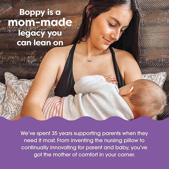 Boppy Nursing Pillow - Ergonomic Bottle & Breastfeeding Pillow with High, Firm, Large Area, Water-Repellent Cushion with Washable Cover; Baby Safety Alliance Verified - Oatmeal Boucle