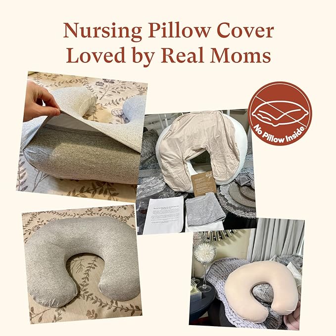 3-Pack Nursing Pillow Cover ONLY Compatible with Boppy Nursing Pillow, Soft Covers for Breastfeeding Pillows