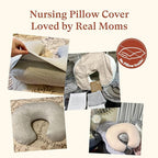 3-Pack Nursing Pillow Cover ONLY Compatible with Boppy Nursing Pillow, Soft Covers for Breastfeeding Pillows