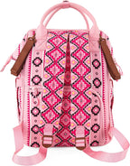 Wrangler Aztec Backpack Organized Daypack Travel Baby Bag with Stroller Strap and Side Bottle Pockets WG2204-9110PK