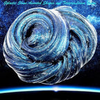 Galaxy Glitter Galaxy Slime Kit, Dark Blue Galaxy Slime of All Shapes and Textures, Spacecraft Charm Includes Slime Kit Party Gifts.