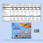 Gerber Purees 2nd Foods Veggie & Fruit Variety Pack, 8 Ounces, Box of 16 (Packaging May Vary)