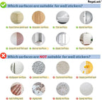 Cartoon Baby Elephant Wall Decals Removable Animal Vinyl Stickers for Nursery Bathroom and Kids Playroom Water Play Decor Peel and Stick Wall Art