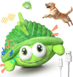 Interactive Moving Dog Toys – Plush Chew Toy with Bouncing Ball, Music & Recording | Rechargeable Self-Play Toys for Small, Medium & Large Dogs to Keep Them Engaged (Turtle)