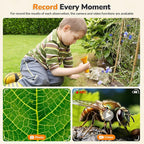 NOCOEX 1000X Handheld Kids Microscope for Edu Gift - 8 LED Light Portable Microscope for Kids, Photo & Video Mini Digital Micro Scope, Type C Charging 2'' Screen Windows & Mac OS for Age 3-12 Student