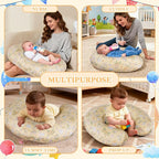 Nursing Pillow, Ergonomic Breastfeeding Pillow for Breastfeeding & Bottle Feeding, Standard Size Breathable with Washable Cover, Hypoallergenic (0-18Months)
