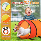 Moncoland Kids Play Tunnel Tent for Toddlers, Pack of 2 Colorful Pop Up Crawl Tunnel Toy Baby or Pet, Collapsible Gift Boy and Girl Tunnel Indoor Outdoor Game