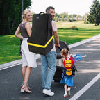 Car Seat Travel Bag - Padded, Comfortable, Durable, Roomy Gate Check Carseat Cover Backpack Fits 3-in-1，Convertible, Booster & Infant Car Seats for Airplane, Airport, Yellow