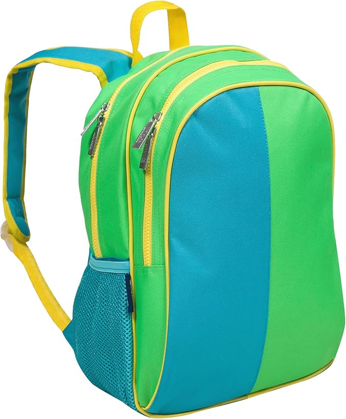 Wildkin 15-inch Kids Backpack – Durable, Padded, Adjustable for School & Travel - Monster Green