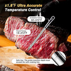 Wireless Meat Thermometer with 4 Probes, Inkbird Wifi BluetoothThermometer Digital Wireless for Rotisserie Grill Oven,Unlimited Range Dishwasher Waterproof Bluetooth Meat Thermometer for iOS & Android