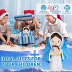 Jesus Plush Doll Guardian Mary Stuffed Baptism plushie Savior Toy for Church Sunday School Religious Easter