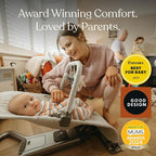 Ergobaby Evolve 3-in-1 Mesh Baby Bouncer Seat, Adjustable Multi-Position Infant Bouncer and Toddler Chair, Breathable Mesh, Converts from Newborn to Toddler - Sage Green