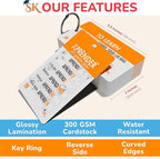 500+ Spanish Vocabulary Flash Cards for Adults & Kids Ages 15+ - Verb Conjugation, Nouns, Adjectives & Phrases to Learn Spanish for Adult Beginners Flashcards