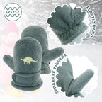 BAVST Baby Toddler Winter Mittens Girls Warm Fleece Lined Gloves Kids Sherpa Lined Mittens for Boys