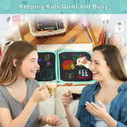 Erasable Doodle Set for Kids - Reusable Magic Drawing Book with 12 Watercolor Pens 14 Page Drawing, Road Trip Car Game Writing Painting Set for Boys and Girls (Sheep)