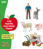 Schleich Farm World - Animal Feeding Playset for Boys and Girls - Farm Animal Toys for Imaginative Play - Kids Ages 3+| 72287