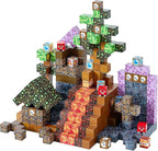 VEVOR Magnetic Blocks, 100 PCS Dark Castle Set, Magnetic Building Cubes for Kids, STEM Montessori Sensory Toys for Christmas Birthday Gift, Construction Stacking Toy for 3+ Years Old Boys & Girls