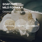 PURELU 3-in-1 Tear-Free Baby Shampoo Body Wash Face Cleanser, Baby Soap for Sensitive Skin, Vegan Body Wash, Hypoallergenic Fragrance Free (12.5 Fl Oz / 370ml)