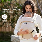 Momcozy Baby Carrier - Ergonomic, Cozy and Lightweight Carrier for 3-24 Months, Effortless to Put On, Ideal for Hands-Free Parenting, Enhanced Lumbar Support, Purehug for Infant to Toddler, Khaki