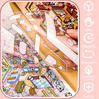 DIY 3D Sticker Scene，Jumbo-Large Sisters Party, Reusable Sticker, Cute Sets for Free Combination, Waterproof for Anywhere, Crafts Party Favors Birthday Gift