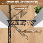 35-55" No Bottom Bar Baby Gates for Stairs, 39" Extra Tall Child Safety Gate with Auto Close Large Walk Thru Door, Hardware Mount Dog Gate Pet Gate for The House Doorways, Indoor Outdoor use