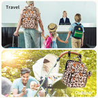 KABAQOO Diaper Bag Backpack with Detachable Changing Station, Large Capacity Baby Diaper Bags for Boys & Girls, Baby Registry Search Stuff & Shower Gifts, Newborn Essentials Must Haves, Leopard Print