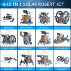 AESGOGO STEM Projects 12-in-1 Creation Solar Robot Kit,Science Experiments Toys Gifts for Kids Ages 8-12,Educational DIY Building Robotics Kit for 8 9 10 11 12 13 14 15 Year Old Boys Girls Teens