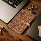 Genuine Leather Passport Holder for Women Men - RFID Blocking Slim Travel Wallet