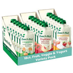 Beech-Nut Baby & Toddler Food Favorite Flavors Pouches Variety Pack, Fruit Veggie and Whole Milk Yogurt Purees, Baby Pouch Puree Starter Pack, 3.5oz (18 Pack)