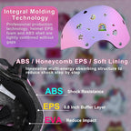 Kids Bike Helmet with DIY Stickers and Knee Pads Elbow Pads Wrist Guard Set for Ages 3-8-14 Toddler Boys Girls Helmet for Roller Skates Cycling Skateboarding Bicycle Scooter